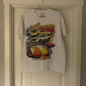 Chemistry Mens XL White Corvette Tee Shirt